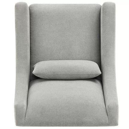 Fabric accent chair.
