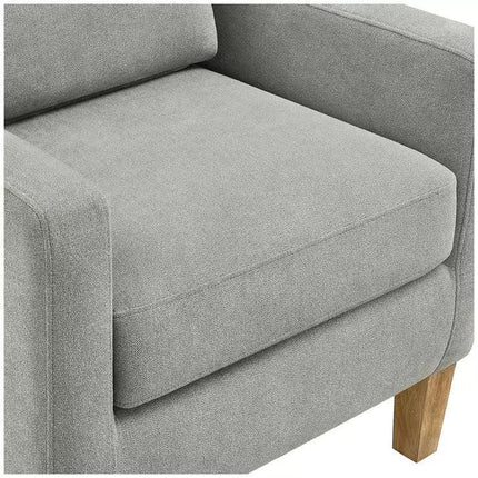 Fabric accent chair.