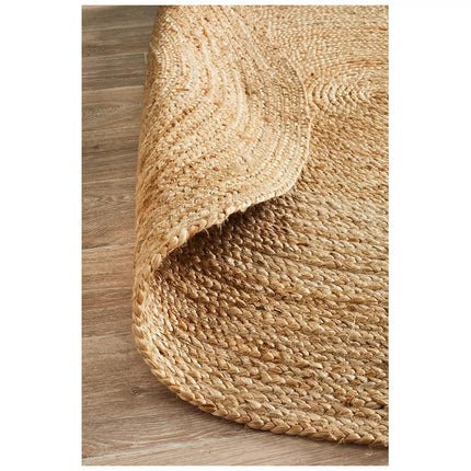 Atrium polo natural indoor rug 150 x 150cm.