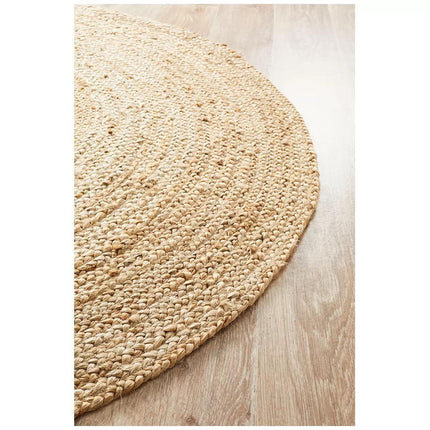 Atrium polo natural indoor rug 120 x 120cm.