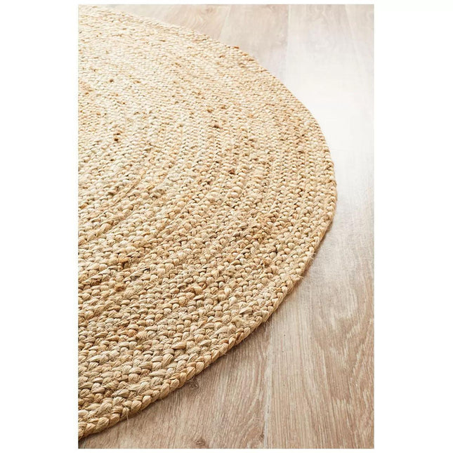 Atrium polo natural indoor rug 120 x 120cm.