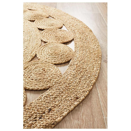 Atrium pilu natural rug 150 x 150cm.
