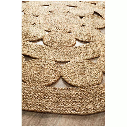 Atrium pilu natural rug 150 x 150cm.