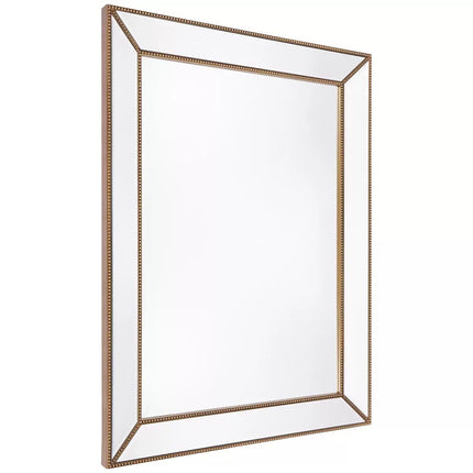 Zeta wall mirror large antique gold.