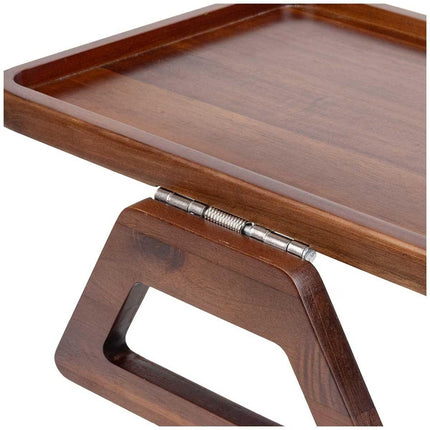 Smart Design Acacia Sofa Armrest Tray.