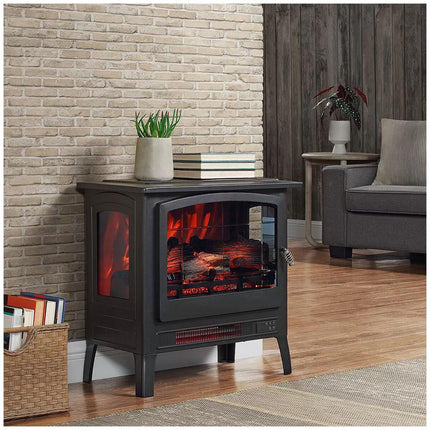 Infrared electric fireplace stove heater.