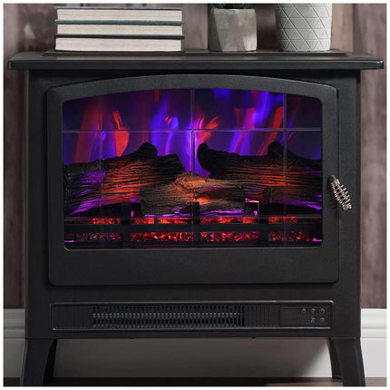 Infrared electric fireplace stove heater.