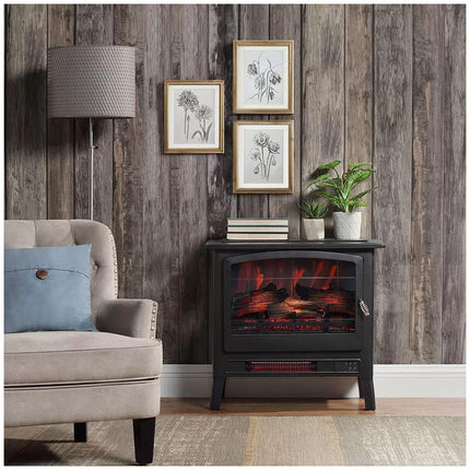 Infrared electric fireplace stove heater.