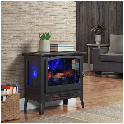 Infrared electric fireplace stove heater.