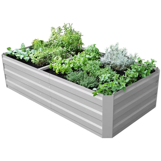 Large Garden Bed 180 x 90 x 45cm White.