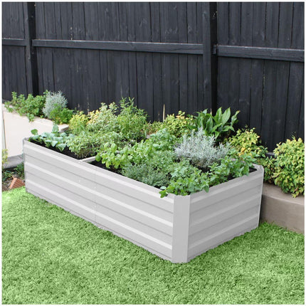 Large Garden Bed 180 x 90 x 45cm White.