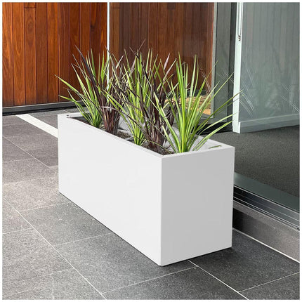 Designer Planter Box 900 x 340 x 400mm Vibrant White.