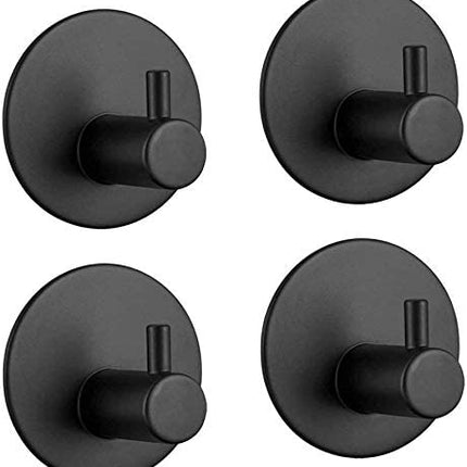 4 Pack Stainless Steel self-Adhesive Wall Hook for Bathroom and Kitchen.