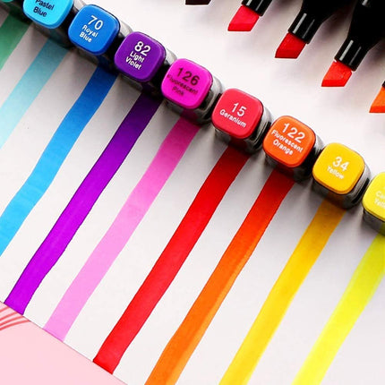 168 Colours Graffiti Pen Permanent Marker Pens Set for Adults and Children.