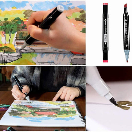 168 Colours Graffiti Pen Permanent Marker Pens Set for Adults and Children.