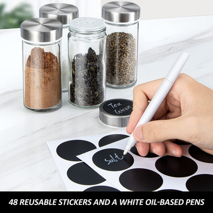 Rotating Spice Rack Organizer with 20 Pieces Jars for Kitchen.
