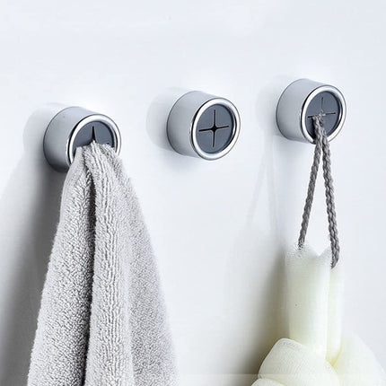 3 Pack Self Adhesive Round Towel Hooks for Kitchen and Bathroom.