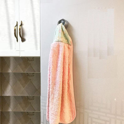 3 Pack Self Adhesive Round Towel Hooks for Kitchen and Bathroom.
