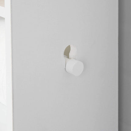 Toilet Paper Holder with Storage, Freestanding Cabinet, Toilet Brush Holder and Toilet Paper Dispenser 20x100x18 cm.