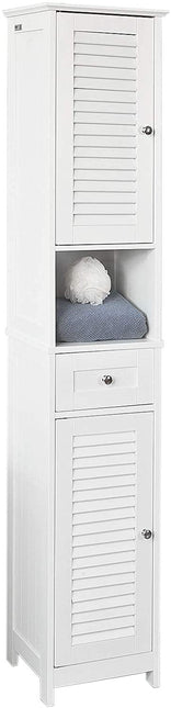 Freestanding Tall Bathroom Cabinet 170x32x30 cm.
