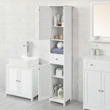 Freestanding Tall Bathroom Cabinet 170x32x30 cm.