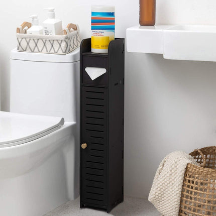 Toilet Paper Roll Holder for Bathroom (Black, 80 cm).