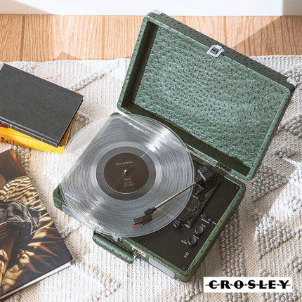 Crosley Cruiser Plus Bluetooth Turntable 3 Speed Ostrich Green.
