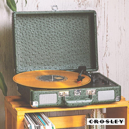 Crosley Cruiser Plus Bluetooth Turntable 3 Speed Ostrich Green.