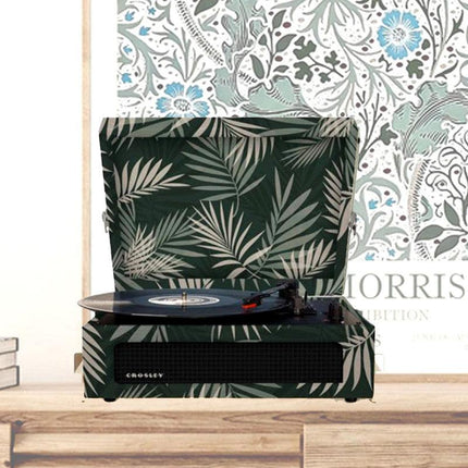Crosley Voyager Turntable Record Player 3 Speed Bluetooth Tropical Fern Green.