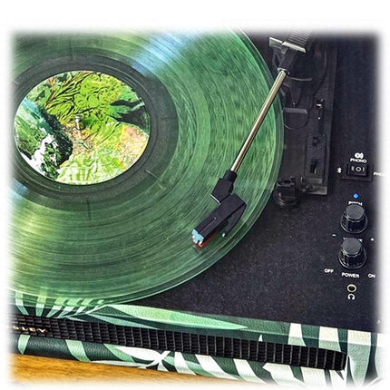 Crosley Voyager Turntable Record Player 3 Speed Bluetooth Tropical Fern Green.