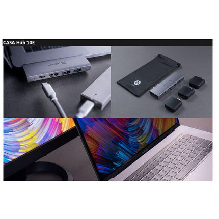 Adam Elements CASA HUB 10E SUPER DOCK USB-C TB3 8K HDMI Macbook Laptop.