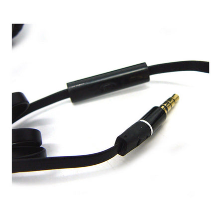 Black Holysmoke Motif On Ear Foldable Headphones.