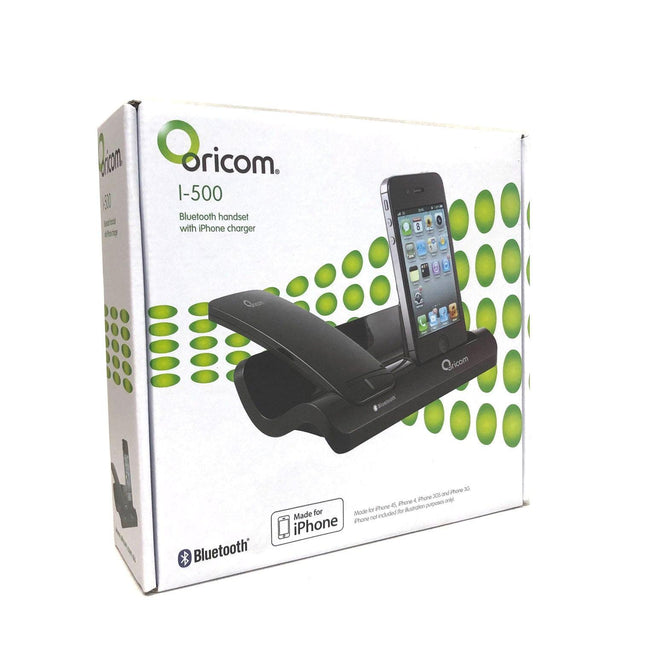 Oricom 30 Pin iPhone 4 4s iPod Charger & Cordless Bluetooth Handset black.