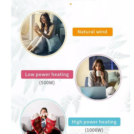 Kawa Smart Pink Edition PTC Ceramic Heater Oscillating Home Office Desk Personal 1000w.