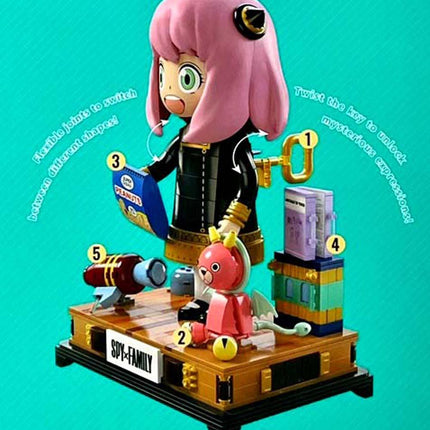 Kalos 31cm Anya Forger Face Changing Building Block Figure Spy X Family.