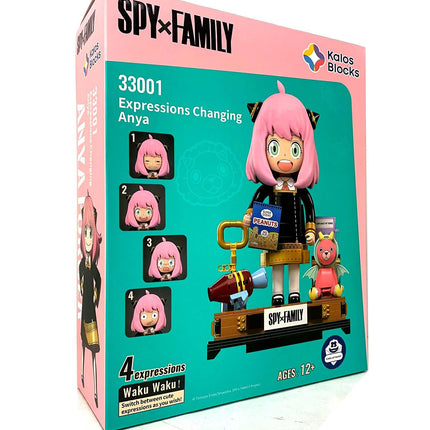 Kalos 31cm Anya Forger Face Changing Building Block Figure Spy X Family.