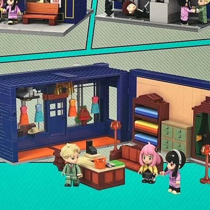 Kalos Spy X Family Forger Family's Adventure Building Block Set Tailor Shop.