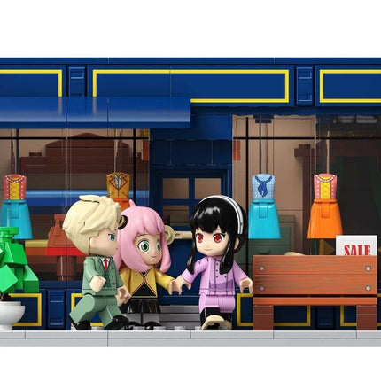 Kalos Spy X Family Forger Family's Adventure Building Block Set Tailor Shop.