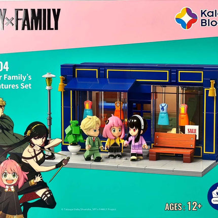 Kalos Spy X Family Forger Family's Adventure Building Block Set Tailor Shop.