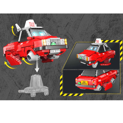 Kalos Hong Kong Machines Robot Red Taxi Building Block Set 586pcs 14+.