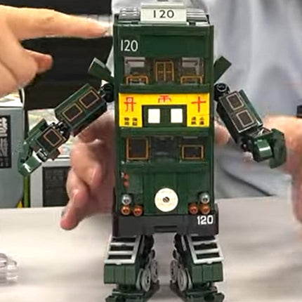 Kalos Hong Kong Machines Tram Robot Building Block Toy 699pcs 14+.