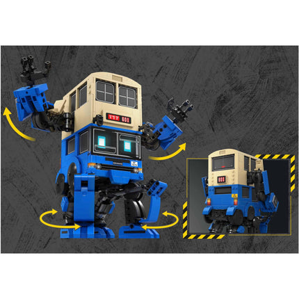 Kalos Hong Kong Machines Robot Bus Dennis Building Block Set 786pcs 14+.