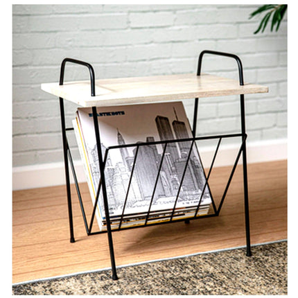 Crosley Wiltshire Turntable Stand Modern Retro White Wash Wood.