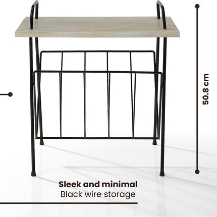Crosley Wiltshire Turntable Stand Modern Retro White Wash Wood.