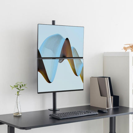 activiva Dual-Screen Articulating Vertical Monitor Arm.