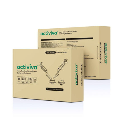 activiva Heavy Duty Dual Monitor Screen Gas Spring Monitor Arm.
