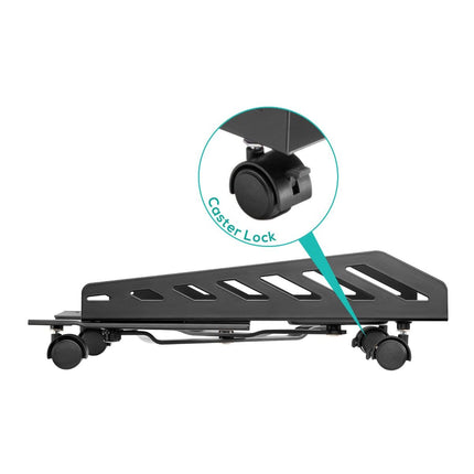 activiva Heavy-Duty PC Mobile Floor Stand with Casters.