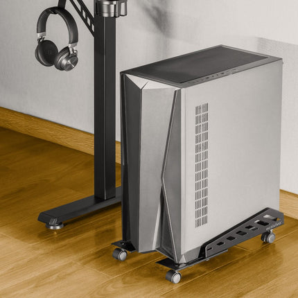 activiva Heavy-Duty PC Mobile Floor Stand with Casters.