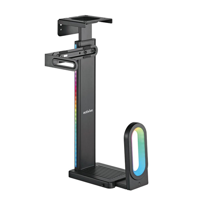 activiva RGB Ultra-Wide Adjustable Wall & Under-Desk Gaming PC Mount.