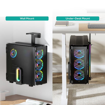 activiva RGB Ultra-Wide Adjustable Wall & Under-Desk Gaming PC Mount.